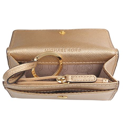 michael kors signature jet set small coin purse|Michael Kors vanilla jet set.